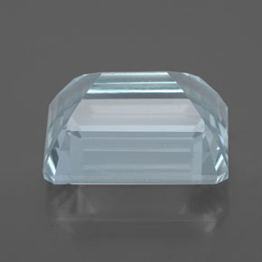 Acquamarina naturale blu da 4,80 ct, taglio smeraldo, VVS
