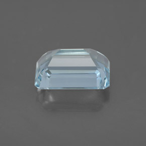 Acquamarina naturale blu da 2,86 ct, taglio smeraldo, VVS