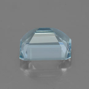 Acquamarina naturale blu da 2,20 ct, taglio smeraldo, VVS