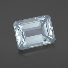 Acquamarina naturale blu da 4,04 ct, taglio smeraldo, VVS