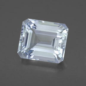 Acquamarina naturale blu da 4,19 ct, taglio smeraldo, VVS