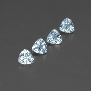 Acquamarina naturale blu da  ct, trillion, VVS