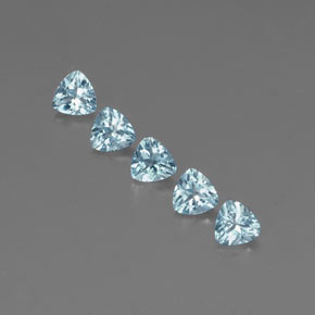 Acquamarina naturale blu da  ct, trillion, VVS-VS