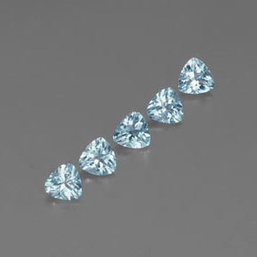 Acquamarina naturale blu da  ct, trillion, VVS-VS