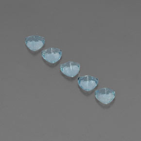 Acquamarina naturale blu da  ct, trillion, VVS-VS