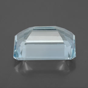 Acquamarina naturale blu da 4,37 ct, taglio smeraldo, VS