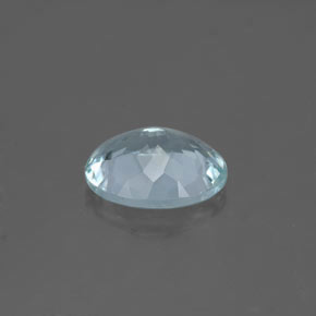 Acquamarina naturale blu da 1,61 ct, taglio ovale, VS