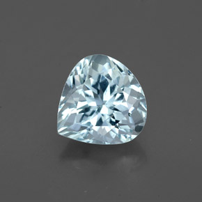 Acquamarina naturale blu da 1,25 ct, taglio a pera, VS