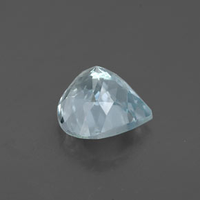Acquamarina naturale blu da 1,25 ct, taglio a pera, VS