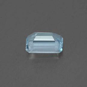 Acquamarina naturale blu da 0,76 ct, taglio smeraldo, VVS