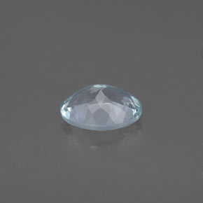 Acquamarina naturale blu da 1,17 ct, taglio ovale, VS