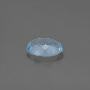 Acquamarina naturale blu da 1,09 ct, taglio ovale, VS