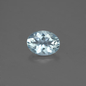 Acquamarina naturale blu da 1,17 ct, taglio ovale, VS