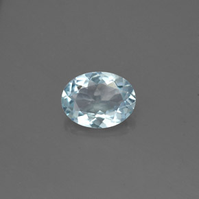 Acquamarina naturale blu da 1,01 ct, taglio ovale, VVS-VS
