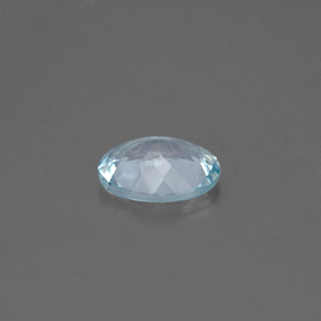 Acquamarina naturale blu da 1,01 ct, taglio ovale, VVS-VS