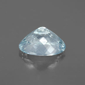 Acquamarina naturale blu da 2,37 ct, taglio ovale, VS-SI