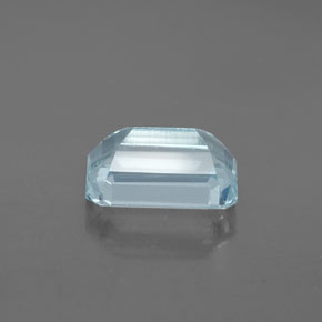 Acquamarina naturale blu da 2,34 ct, taglio smeraldo, VS-SI