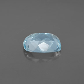 Acquamarina naturale blu da 2,37 ct, taglio a cuscino, VVS-VS