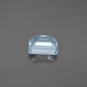 Acquamarina naturale blu da 2,14 ct, taglio smeraldo, SI