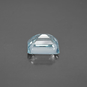 Acquamarina naturale blu da 2,57 ct, taglio smeraldo, VS