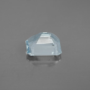 Acquamarina naturale blu da 2,00 ct, taglio smeraldo, VS