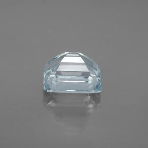 Acquamarina naturale blu da 2,99 ct, taglio smeraldo, VS