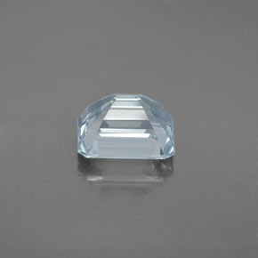 Acquamarina naturale blu da 2,46 ct, taglio smeraldo, SI
