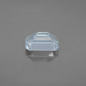 Acquamarina naturale blu da 2,01 ct, taglio smeraldo, VS