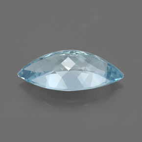 Acquamarina naturale blu da 3,40 ct, marchesa, VVS