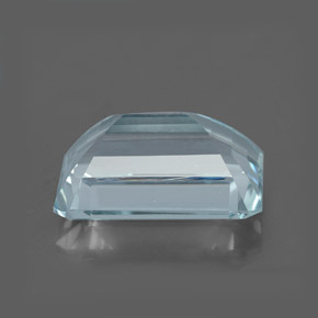 Acquamarina naturale blu da 3,19 ct, taglio smeraldo, VVS-VS