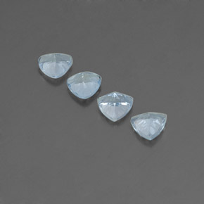 Acquamarina naturale blu da  ct, trillion, VVS-VS