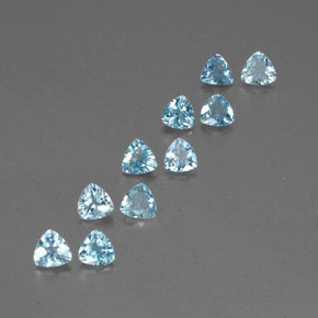 Acquamarina naturale blu da  ct, trillion, VS