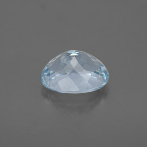 Acquamarina naturale blu da 1,66 ct, taglio ovale, VS