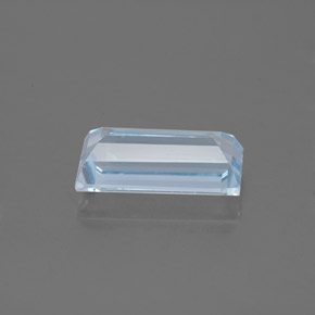Acquamarina naturale blu da 1,60 ct, baguette, VVS