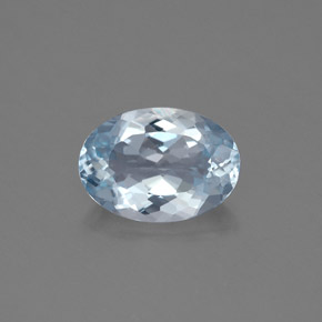 Acquamarina naturale blu da 1,32 ct, taglio ovale, SI