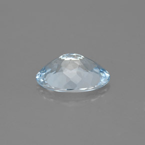 Acquamarina naturale blu da 1,16 ct, taglio ovale, VS