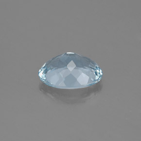 Acquamarina naturale blu da 1,18 ct, taglio ovale, VS