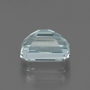 Acquamarina naturale blu da 2,07 ct, taglio smeraldo, VS