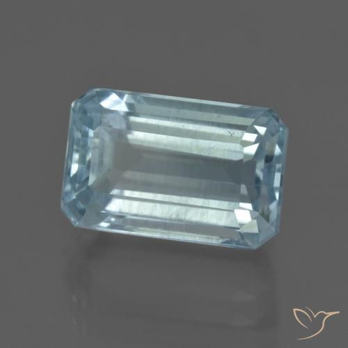 Acquamarina Azzurro naturale da 6.01 ct, Ottagonale / Taglio smeraldo, VS