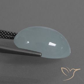 Acquamarina naturale blu da 9,63 ct, taglio ovale, traslucido