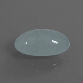Acquamarina naturale blu da 9,92 ct, taglio ovale, traslucido