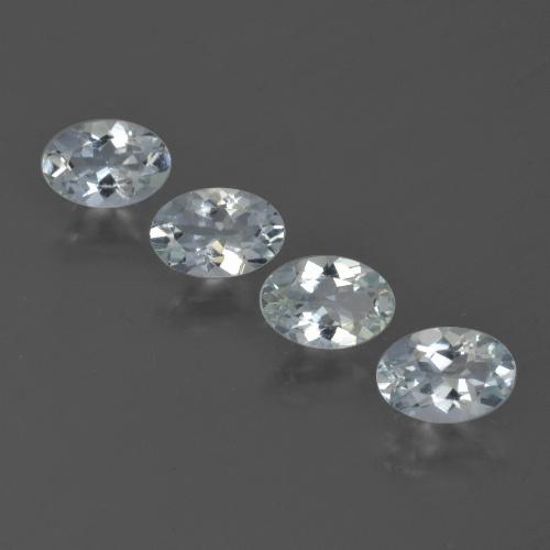 Acquamarina naturale blu da 1,75 ct, taglio ovale, VVS-VS