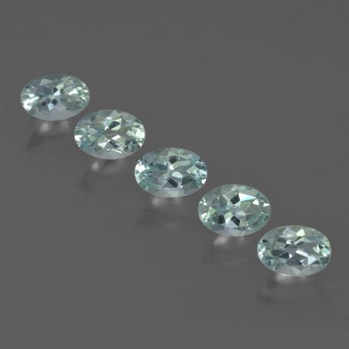 Acquamarina naturale blu da 2,27 ct, taglio ovale, VVS-VS