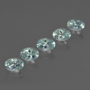 Acquamarina naturale blu da 2,27 ct, taglio ovale, VVS-VS