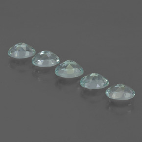Acquamarina naturale blu da 2,27 ct, taglio ovale, VVS-VS