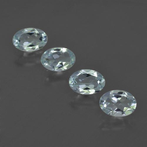 Acquamarina naturale blu da 1,61 ct, taglio ovale, VS