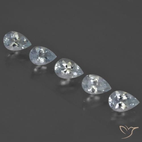 Gemme di Acquamarina Azzurro naturale da 1.88 ct, Forma a pera, VVS-VS