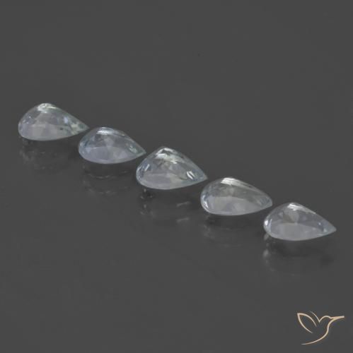 Gemme di Acquamarina Azzurro naturale da 1.88 ct, Forma a pera, VVS-VS