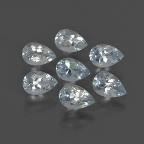 Gemme di Acquamarina Azzurro naturale da 3.00 ct, Forma a pera, VVS-VS