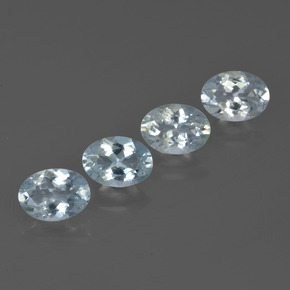 Acquamarina naturale blu da 2,96 ct, taglio ovale, VVS-VS